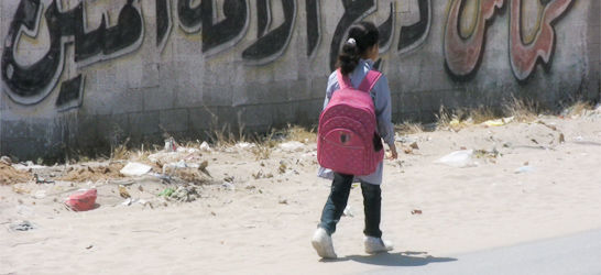 Girl leaves school